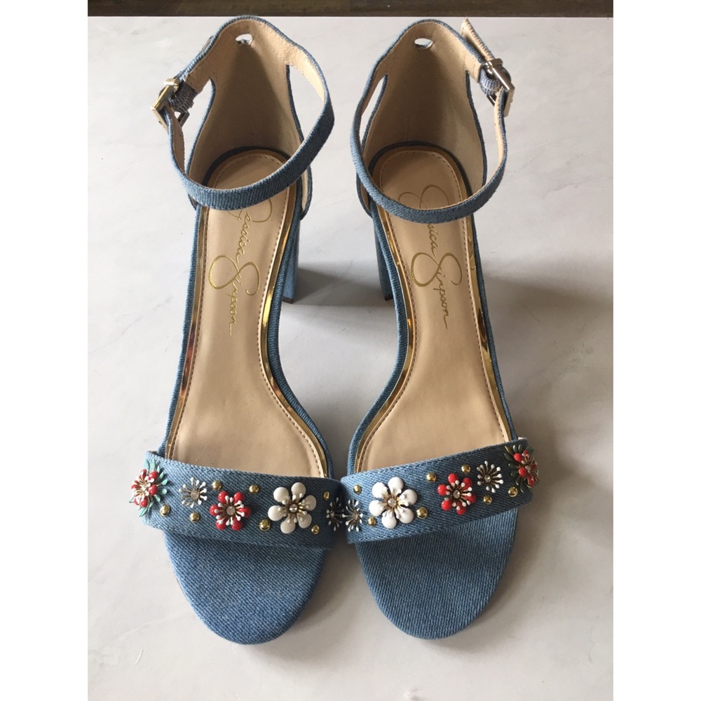 Jessica Simpson Light Blue Denim Sandal